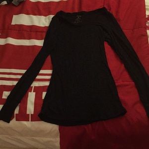 Black see through shirt